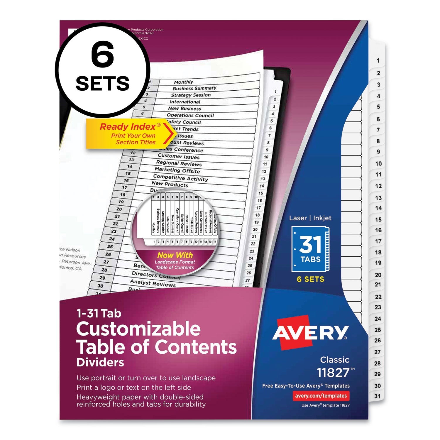 avery-customizable-table-of-contents-ready-index-black-and-white-dividers-num-ave24401356_1